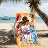 Customizable personalized beach towels Nella the Princess Knight themed designs.Suitable for the beach, yoga, sports;ideal as beach accessories