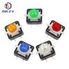 5PCS Reset Button Momentary Switch With Light 12x12x7.3 Mm Green Red Yellow Blue White LED Illuminated Tact Switch 12*12*7.3 MM