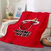 Miami Heat Theme Printed Blanket - Perfect for Couch, Bed, Travel & Outdoor Use | Machine Washable, Cozy & Durable.