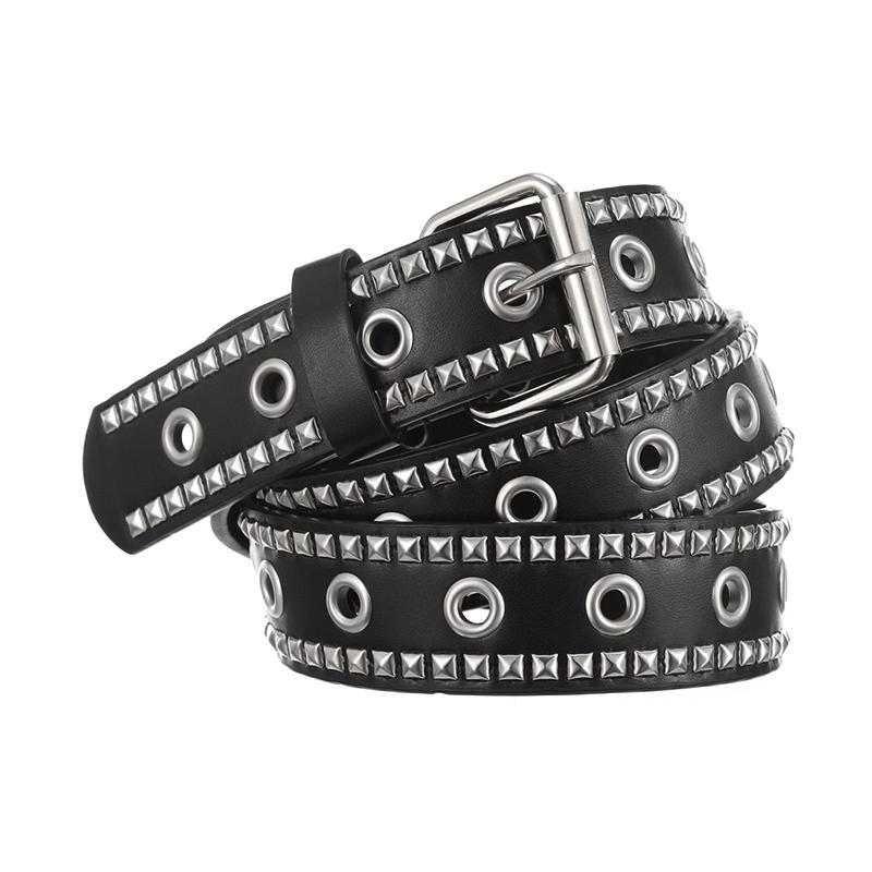 Bronze Bullet Belt Metal Belt Men And Women Punk Hardware Jeans Belt Y2K Belt Designer Belt Women'S Belt