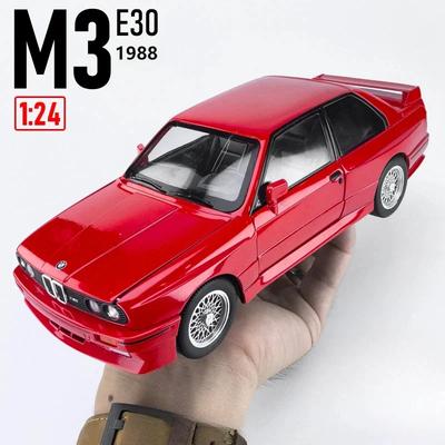 Νέο 1:24 1988 BMW M3 E30 Μοντέλο Αλουμινίου Αθλητικού Αυτοκινήτου Μεταλλικά Μοντέλα Κλασικού Αυτοκινήτου Υψηλής Προσομοίωσης Ήχος και Φως Παιδικά Παιχνίδια Δώρο