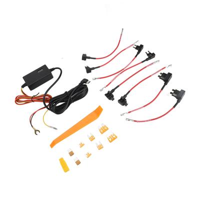 Dash Cam Hardwire Kit with 8 Fuse 12V 24V To 5V 3A Digital Display Dash Camera Power Cord for 24H Parking Monitoring
