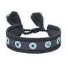 Women's Fashion Hand-Woven Lucky Evil Eye Bracelet with Tassel and Embroidery
