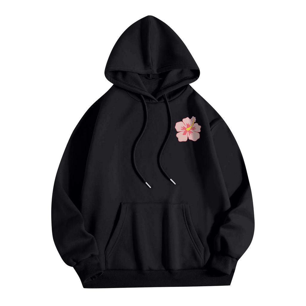 Women's Fashion Women's Lightweight Long Sleeve Pullover With Pockets Preppy Graphic Hoodie