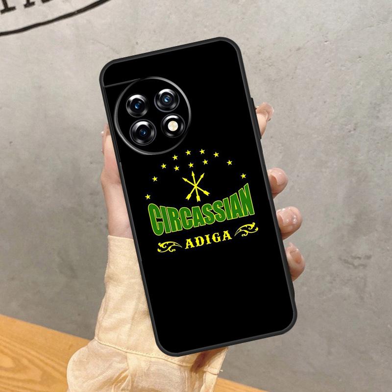 Tschirkassische Flagge Hülle Für OnePlus 8 9 10 Pro 15 13 12 11 13T 13R 12R 10T 8T Nord CE 5 2 3 4 Lite N20 N30 Cover