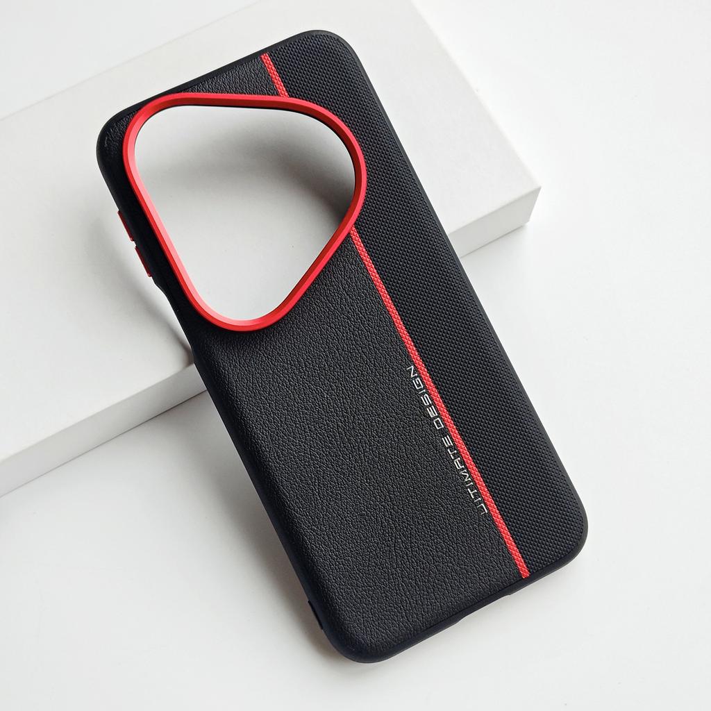 For Huawei Pura 80 70 Pro Ultra Lette Leather Magnetic Suction Contrast Color Keys Lens Frame Anti-Fingerprint Soft Cover