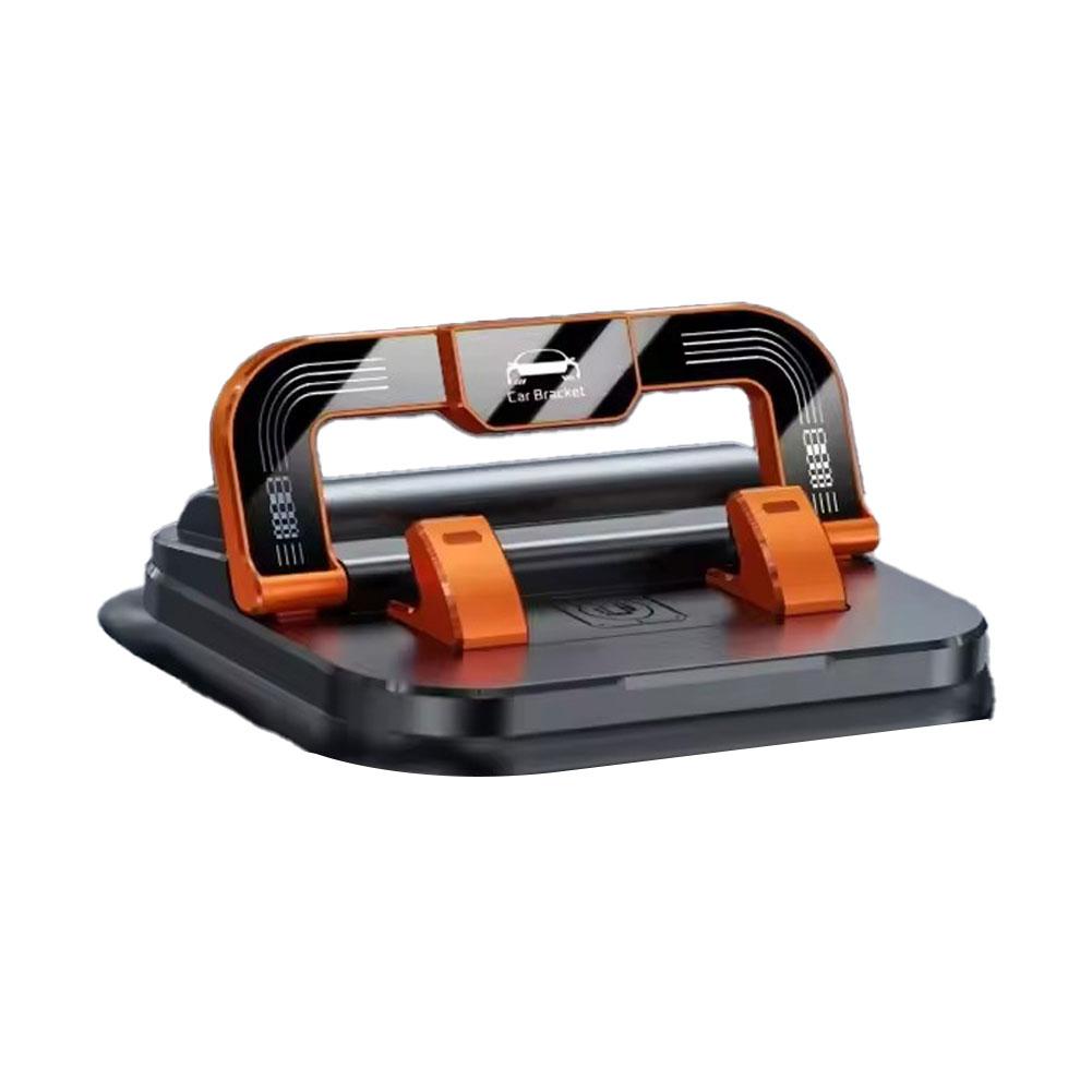 Car Phone Mount for Car 360° Rotatable Dashboard Horizontal & Vertical Viewing Cell Phone Holder Car Temporary Parking Card оранжевый