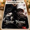 Flannel BlanketDeath Note Custom Name Text Personalized Soft Warm Throw Blanket Home Decor Gift
