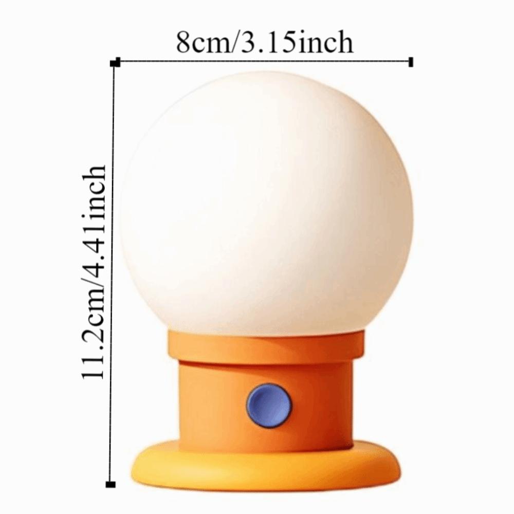 Modern Dimmable Bulb Shape Night Light Timed Portable Bedside Lamp Romantic Energy Saving Decorative Lighting Photograph Props