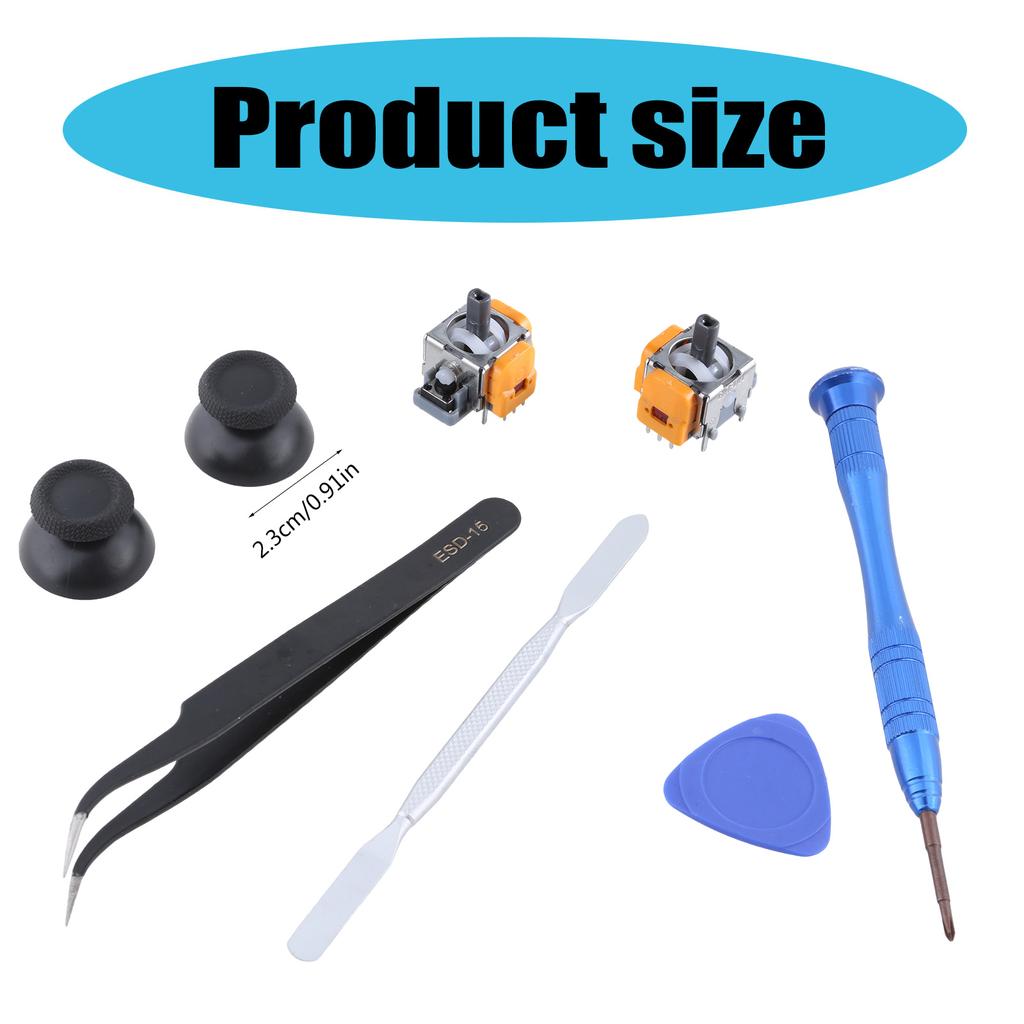 8 In 1 Hall Joystick Replacement Kit with Screwdriver & Pry Tool Accessory for PS5 Controller Enhances Gaming Precision
