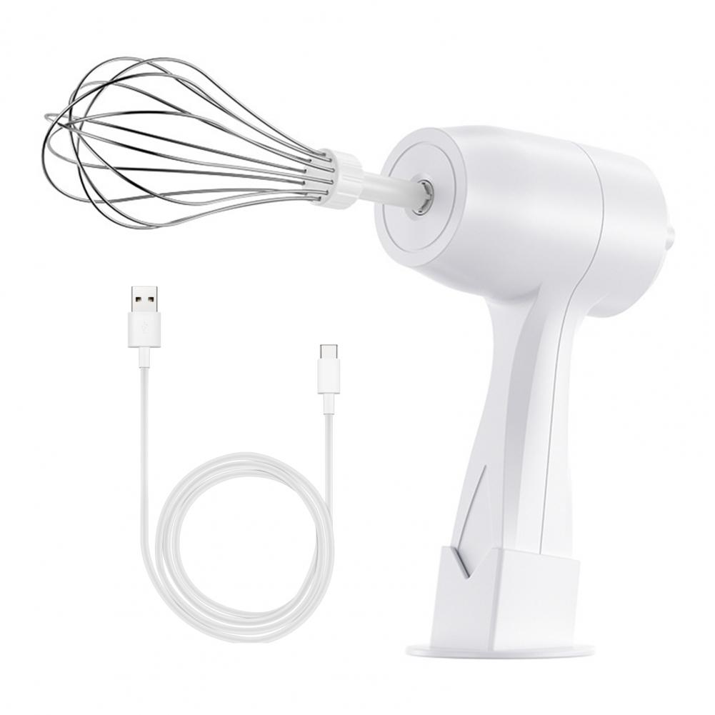 Usb-c Hand Mixer Handheld Mixer for Baking Cordless Rechargeable Electric Hand Mixer for Baking Cooking Panel Speed for Whisking