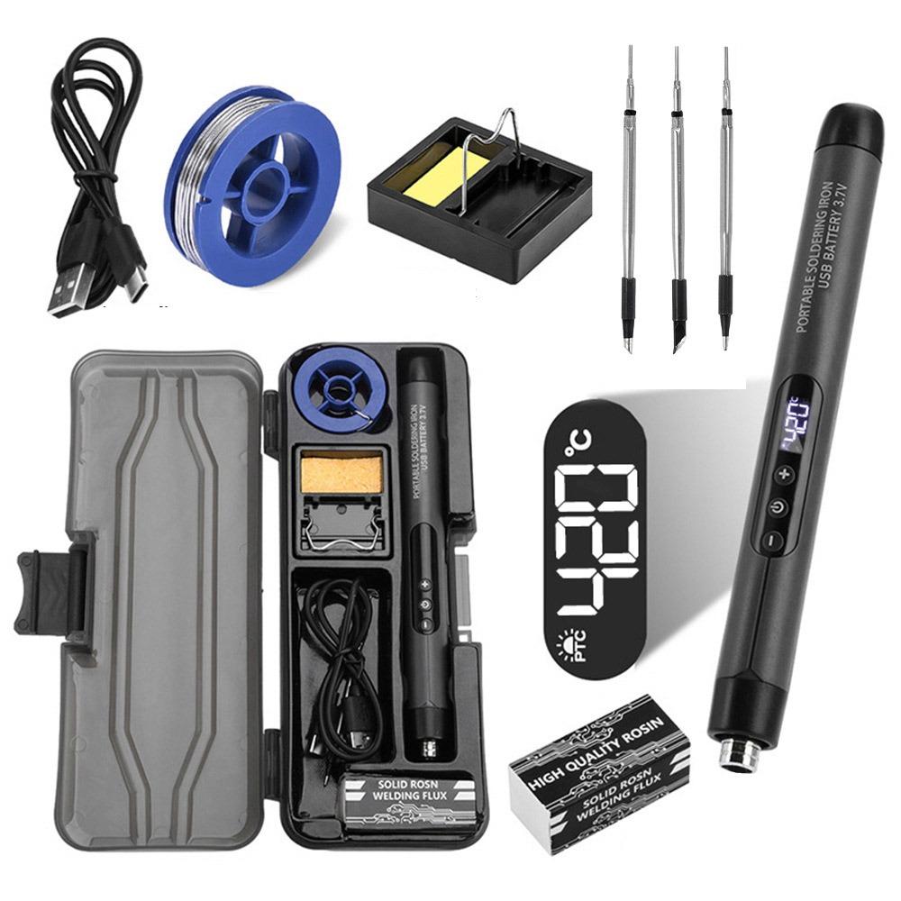 LED Digital Display Electric Soldering Iron Set Smart Solder Welding Iron Tool  Electronic Rework