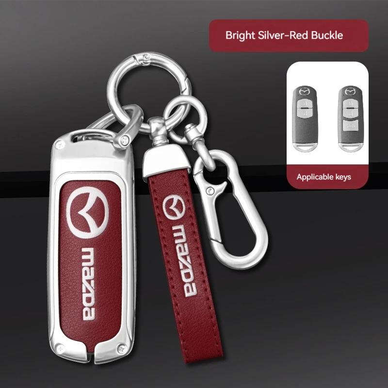 2025 Hot For Mazda Axela Atenza 3 2 6 CX3 CX5 CX30 CX8 CX9 MX5 RX7 RX8 SKYACTIV Zinc Alloy Car Key Holder Remote Protector Car K