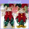 Charming Handmade Clown Figurine For Christmas Decor Plush Material Festive Gift Ideal For Holiday Spirit