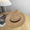 Hat Men's and Women's Felt Hat Fashion Personality Size Bull Head Jazz Hat Mongolian Tibetan Western Riding Sun Hat