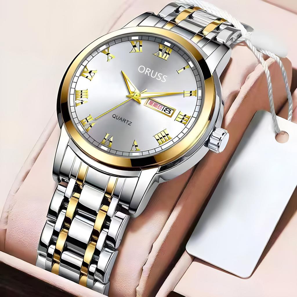 Men's Quartz Watch High-End Luminous Waterproof Quartz Wrist Watch for Men Birthday Gift