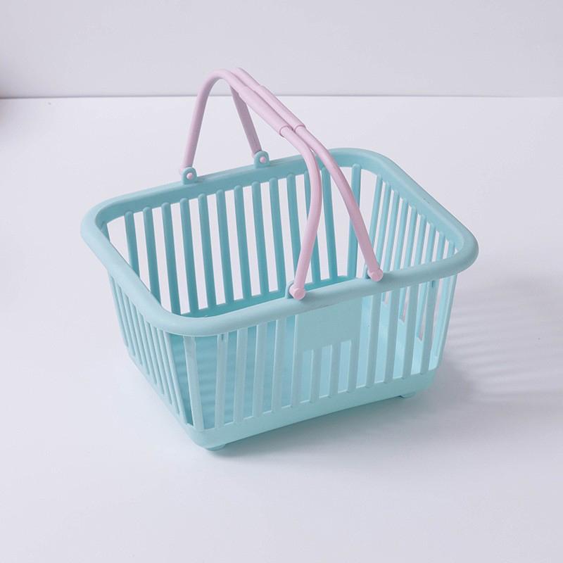 Korb Kinder Einkaufskorb mit Griffen Kleiner Einzelhandels-Einkaufskorb für Partygeschenke Küchenorganisator Wäschekorb