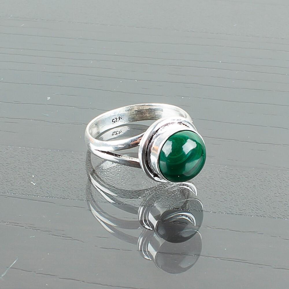 Natural Malachite Gemstone 925 Sterling Silver Jewelry Handcrafted Unisex Ring RR-11-27