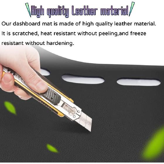 Custom Interior Accessories for Nissan Pathfinder 2022 2023 2024 2025 Leather Center Console Cover Dashboard Cover Dash Cover Mat Pad Balck(Without