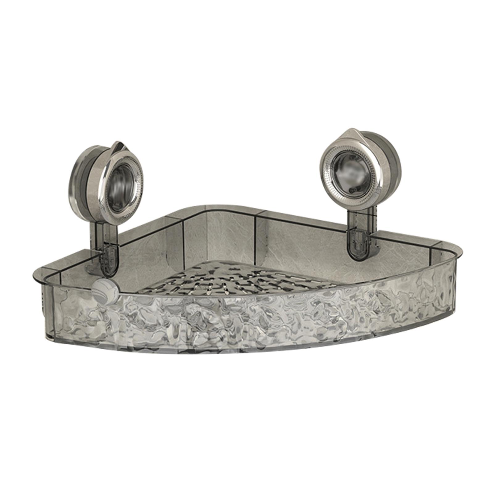 

Простые треугольные/прямоугольные стойки с присоской, большая вместимость, органайзер для душевой комнаты straight серый