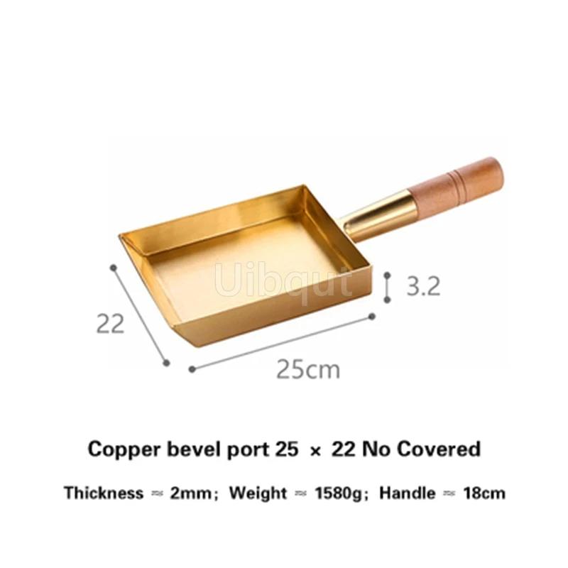Brass baking tray Copper frying pan
