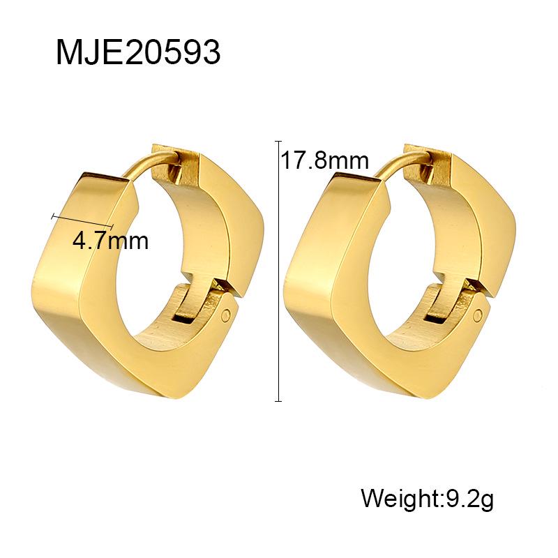 

Модные геометрические серьги из нержавеющей стали: Элегантный и Универсальный 18K золотой