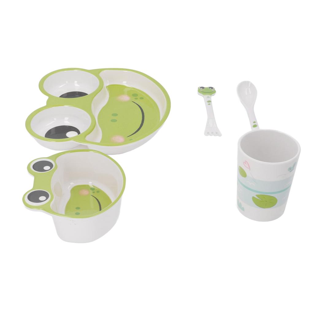 Toddler Dinnerware Set Dishwasher Safe BPA Free Prevent Slip Cartoon Baby Dinner Plate Bowl with