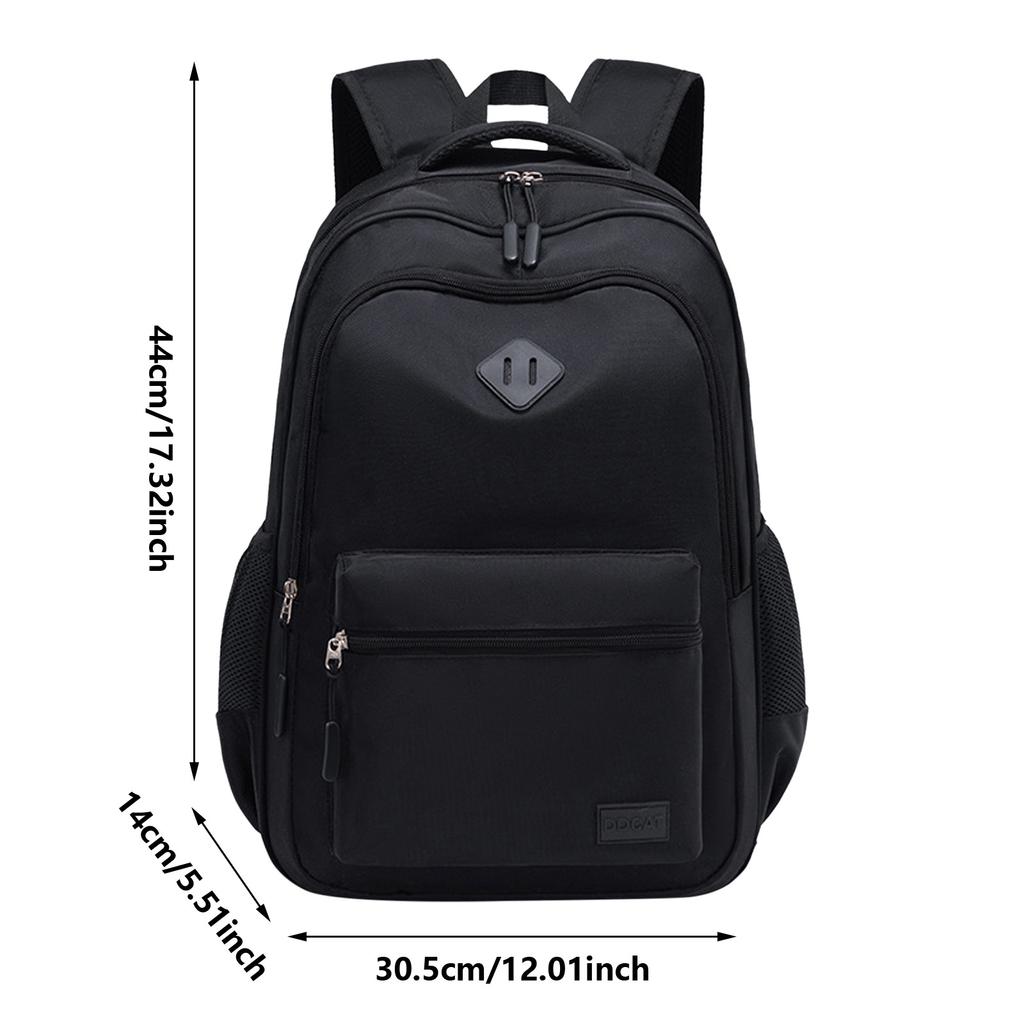Versatile Backpack Trendy Washable Schoolbag Back To School Clothes Black Grey Blue Red School Student Backpack for Women Men