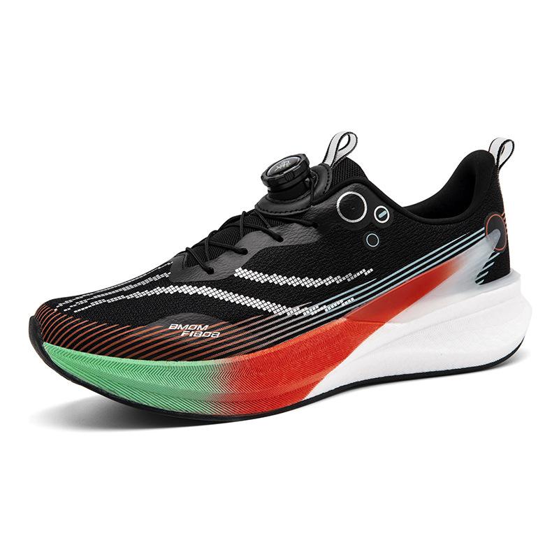 2025 New Leisure Sports Running Shoes Carbon Board Children Teenagers Students Rotating Buckle Boys Girls Breathable Men