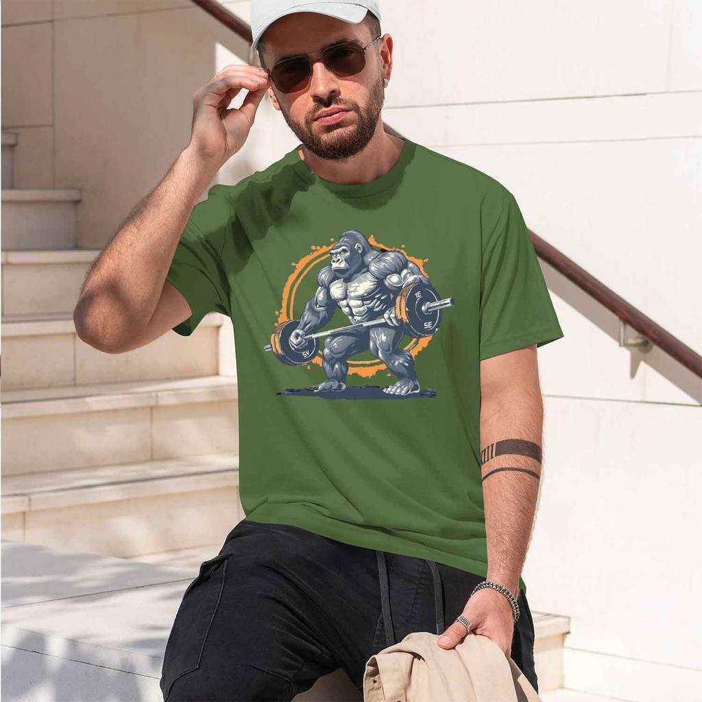 Vintage Strength Unisexs Tshirt Summer Tracksuit Oneck Short Sve Casual Breathable Sportswear Harajuku Fashion Streetwear 2026 N