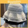 Classic Wide Brim Sun Hat With Adjustable Ribbon For Beach And Outdoor Use