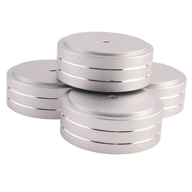 A84X-Audio Isolation Feet Aluminum Amplifier Feet 58X22mm Turntable Isolation Pad For Audio,Speakers,Amplifier,DAC(Silver) Durab 220V&NONE серебряный