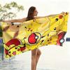 Pikachu Absorbent Microfiber Towel, Cute Cartoon Print Quick Dry Towel for Pool Camping Yoga