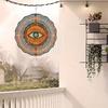 10 Inch Hanging Wind Chime with Eye Pattern 360 Degree Rotating Hook Outdoor Garden Patio Decor for Spring Summer Housewarming Gift