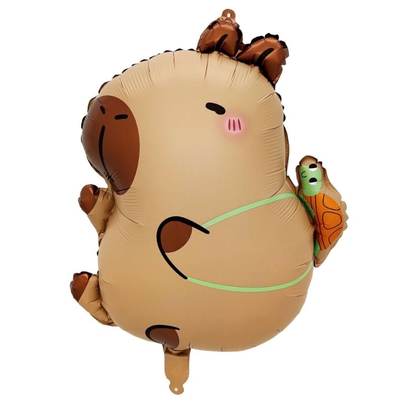 Lot de 10 Ballons Capybara Élégants Ballons Portables Accessoire Pour Créer Une Atmosphère Joyeuse Lors de Toute Fête Ou Événement