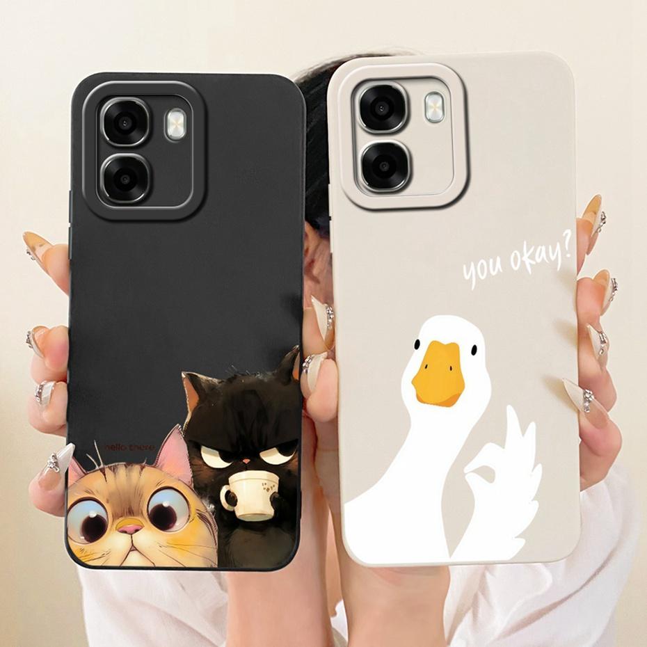 Cute Printed Phone Case For OPPO A6 A6x A6t Pro 4G Soft Silicone Shockproof Cases For Oppo A6X A6 A6t 4G 5G Covers Bumpers