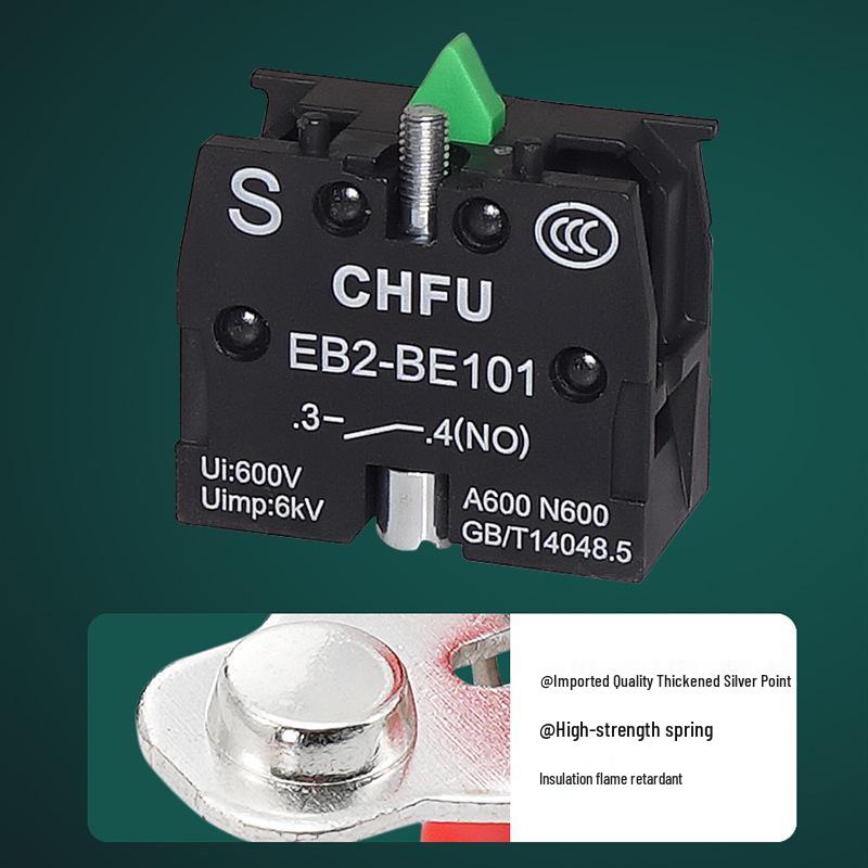 XB2 Emergency Stop Self-Locking Metal Push-Button Switch with Mushroom Head