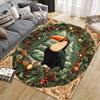 Weihnachtstiere Heim-Sofa-Dekoration für Wohnzimmer & Schlafzimmer, Rutschfeste Spiel-Flanell-Fußmatte für Spielzimmer