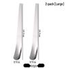 Stainless Steel Flat Head Dessert Spoons (2-Pack)