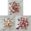Artificial Orchid Decor Wedding Hall With Silk Fabric For Home And Event Decor