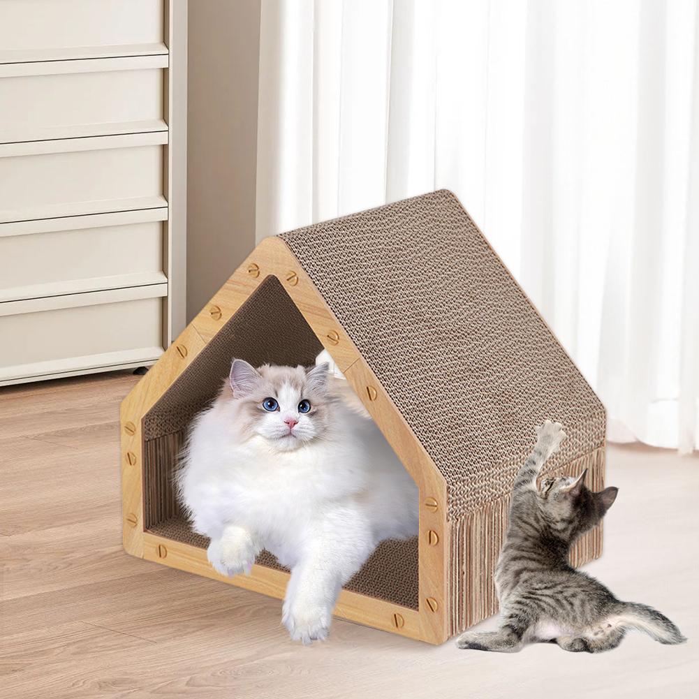Cardboard Cat Scratcher Vertical Cat Scratcher Scratching Board Pad for Indoor Cats & Kittens