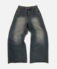 NP STUDIO Brushed Wash Bootcut Wide Denim Pants