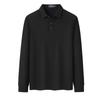Men's Wool Blend Long Sleeve Polo Shirt