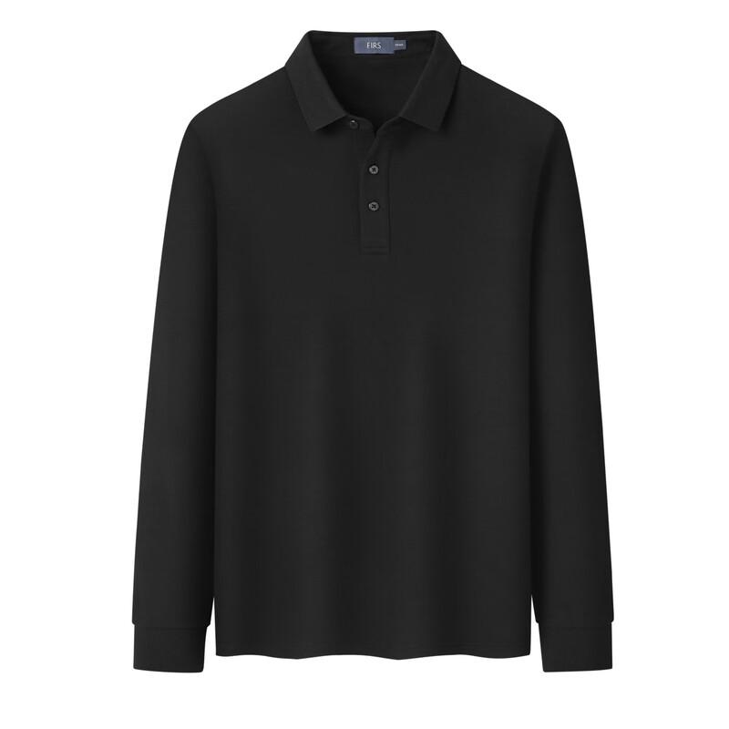 Men's Wool Blend Long Sleeve Polo Shirt