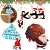 Rustic Door Frame Sign Christmas Topper Decoration Wooden Holiday Corner Sign Cute Funny Party Supplies Snowman Santa Claus Penguin Decor