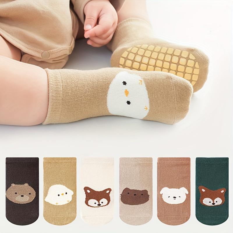 Novelty Cute Floor Socks for Toddlers, Non-slip Cotton Socks with Dots of Adhesive, Children's Socks for All Seasons for Boys and Girls