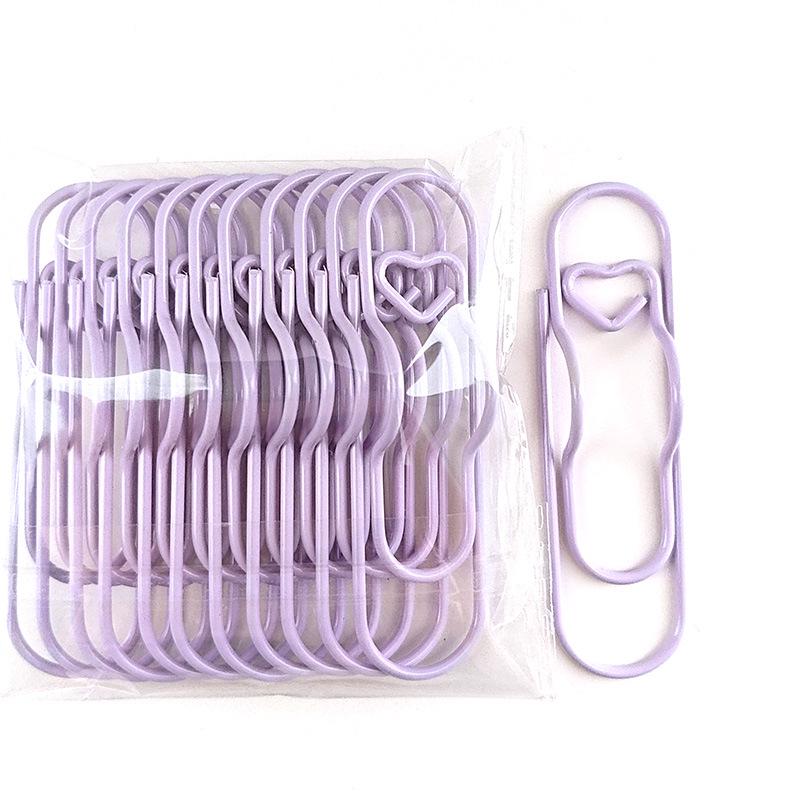 Heart-Shaped Macaron Paperclip Bookmark Binder Clip