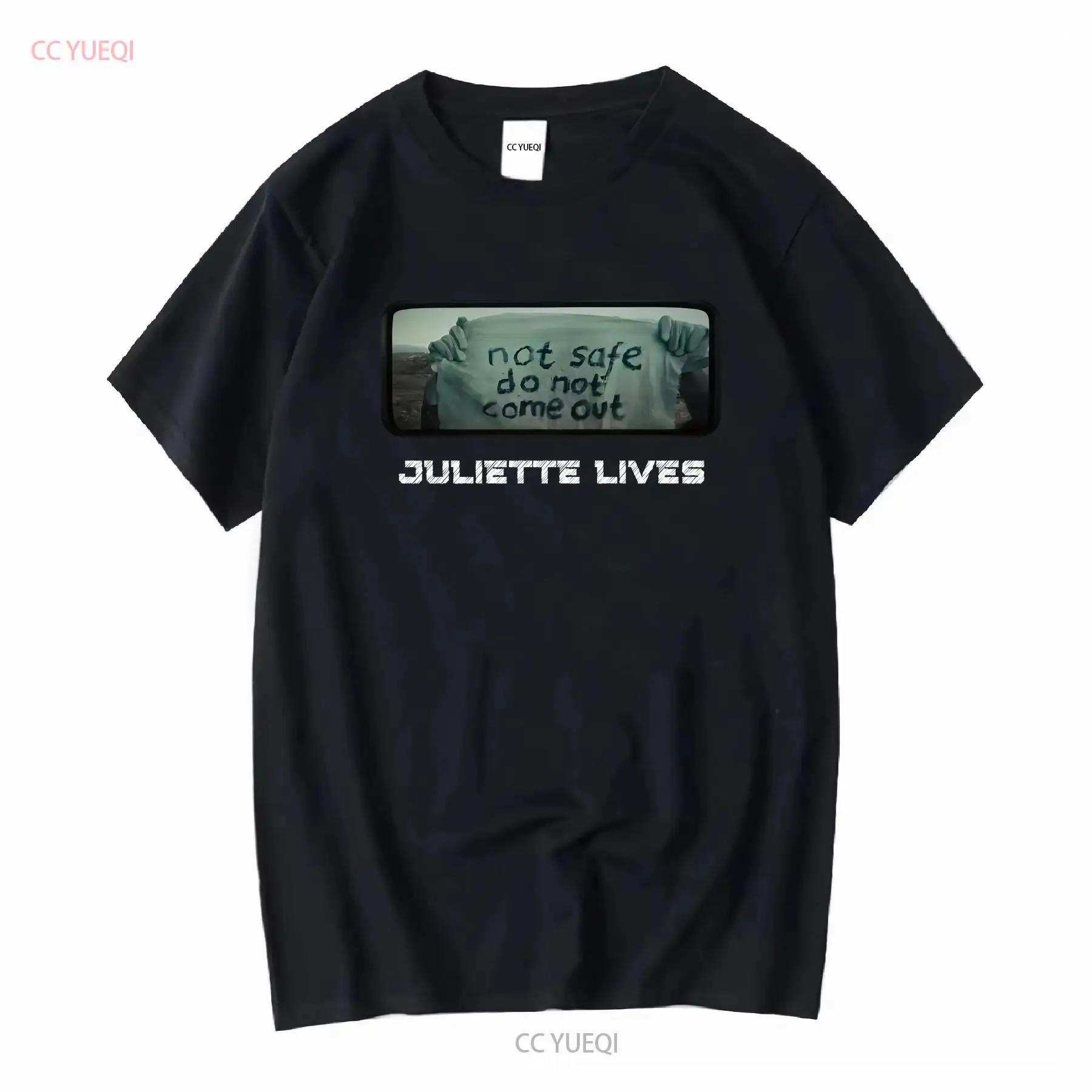 Silo TV Series T Shirt Juliette Lives Not Safe Do Come OuT Fan Dystopian Future long or short sleeves vintage Washed Slightly S разноцветный