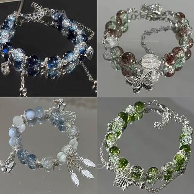 Women's Dark Blue Gradient Beaded Bracelet: High-Value Design & Versatile Gift