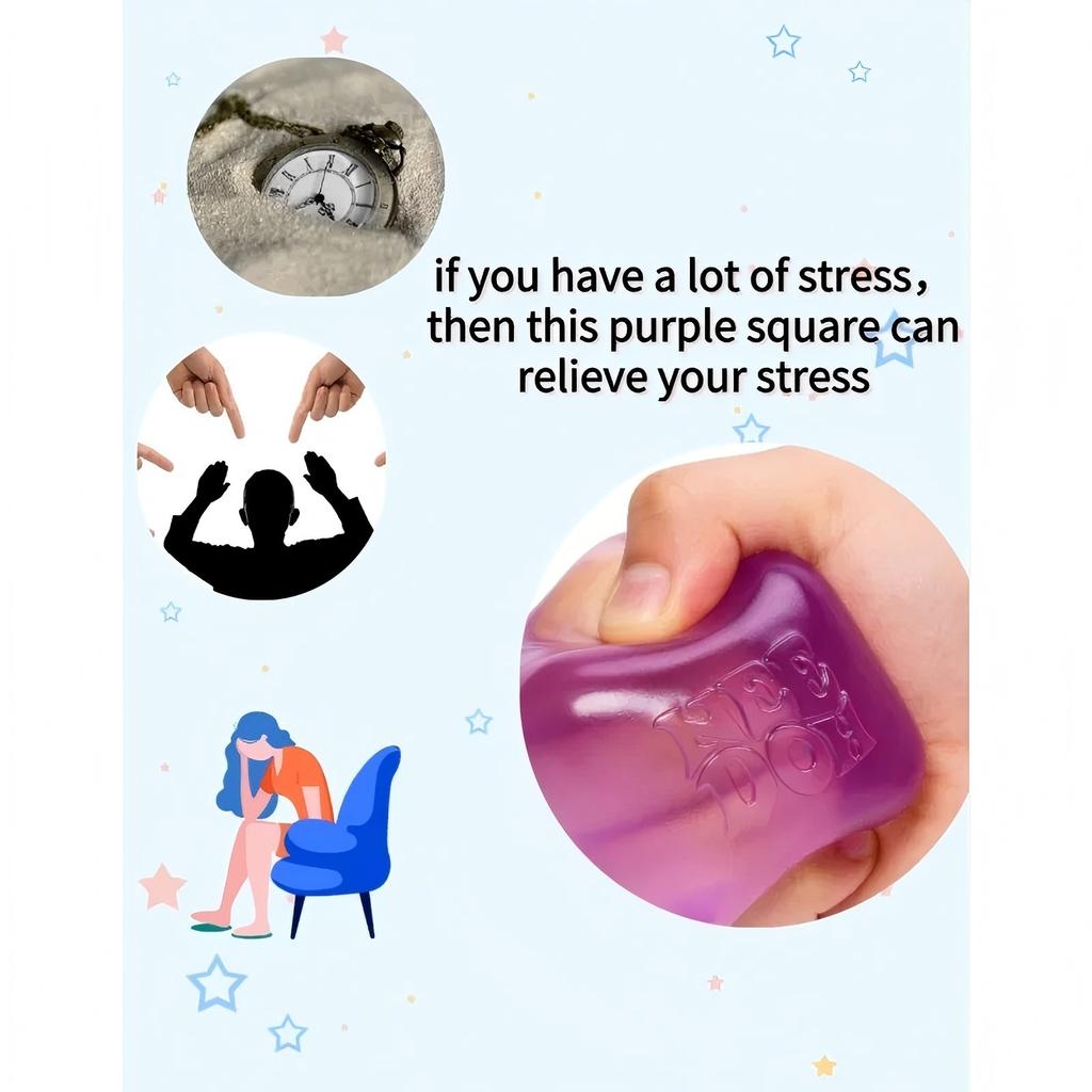Nouveau cube sensoriel Schylling Needoh Nice à presser pour soulager le stress et détendre les doigts, à pincer et à jouer